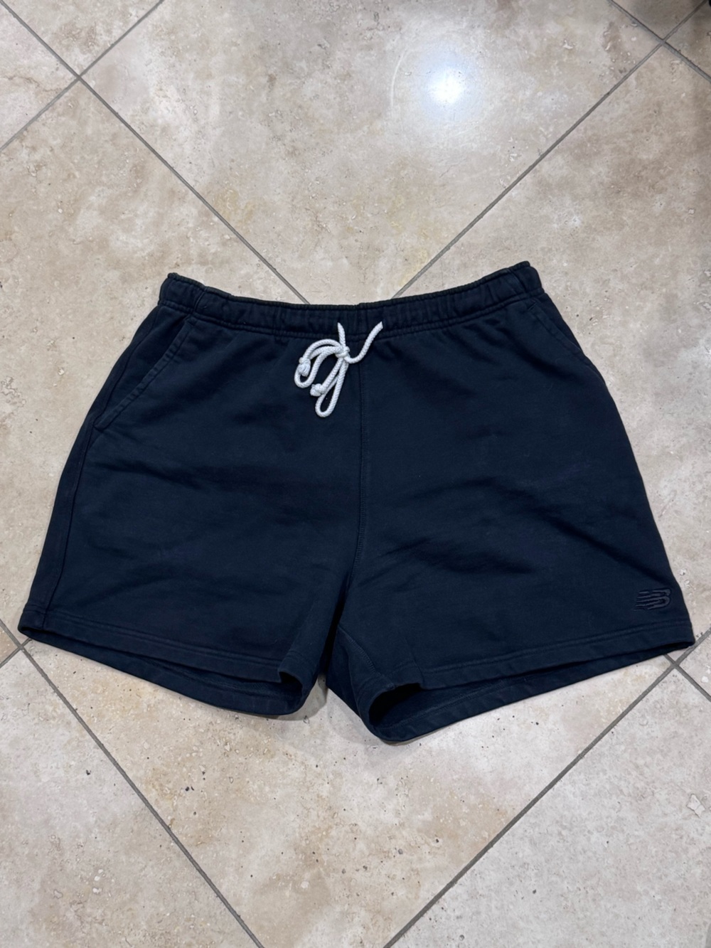 New Balance Black Athletic Drawstring Shorts